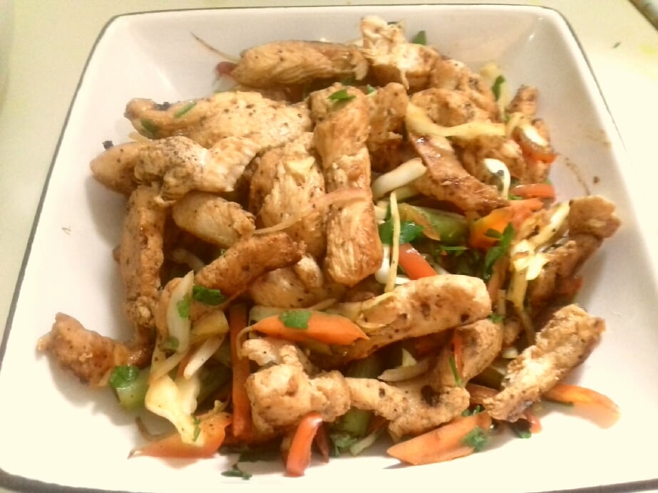 No oil, Pan-fried Chicken With Vegetables | Easy Recipe | Vedios | SKdine